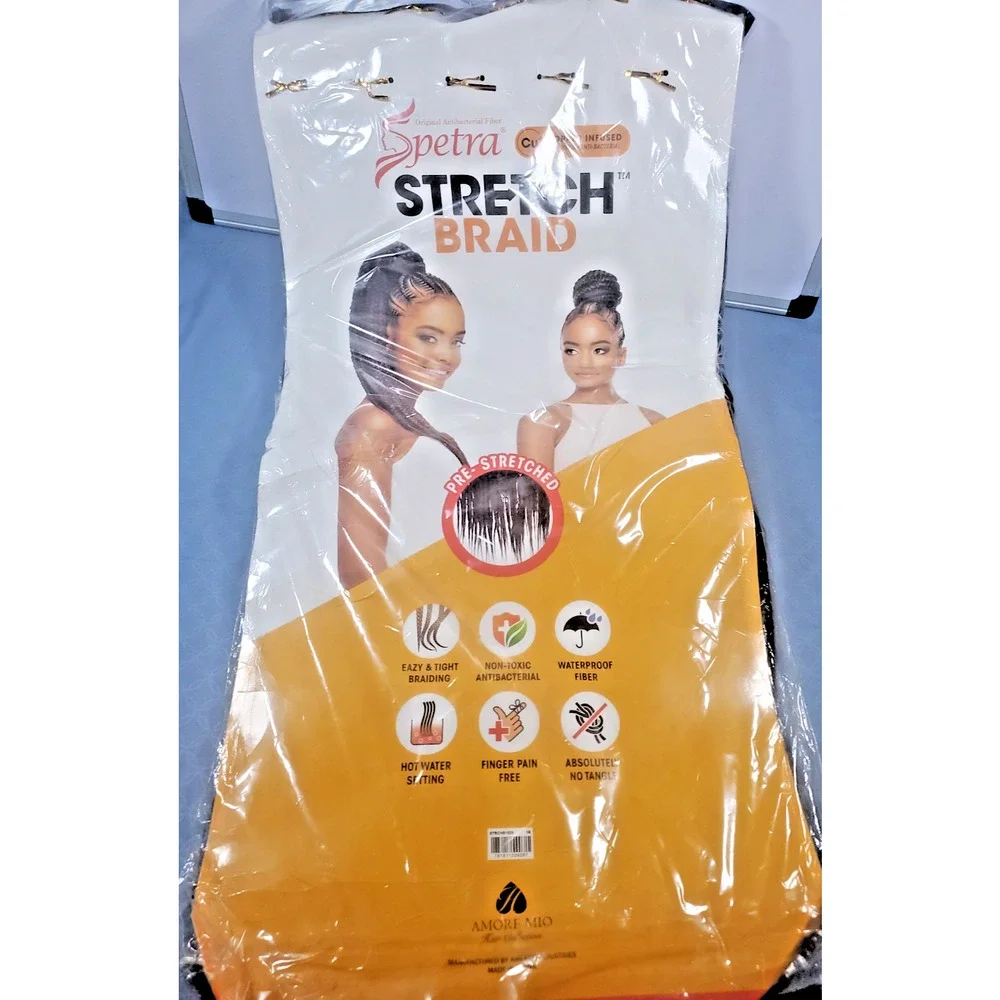 Amore Mio Spetra Stretch Braid Pre-Stretched Braiding Hair Color NEW Lot 2
